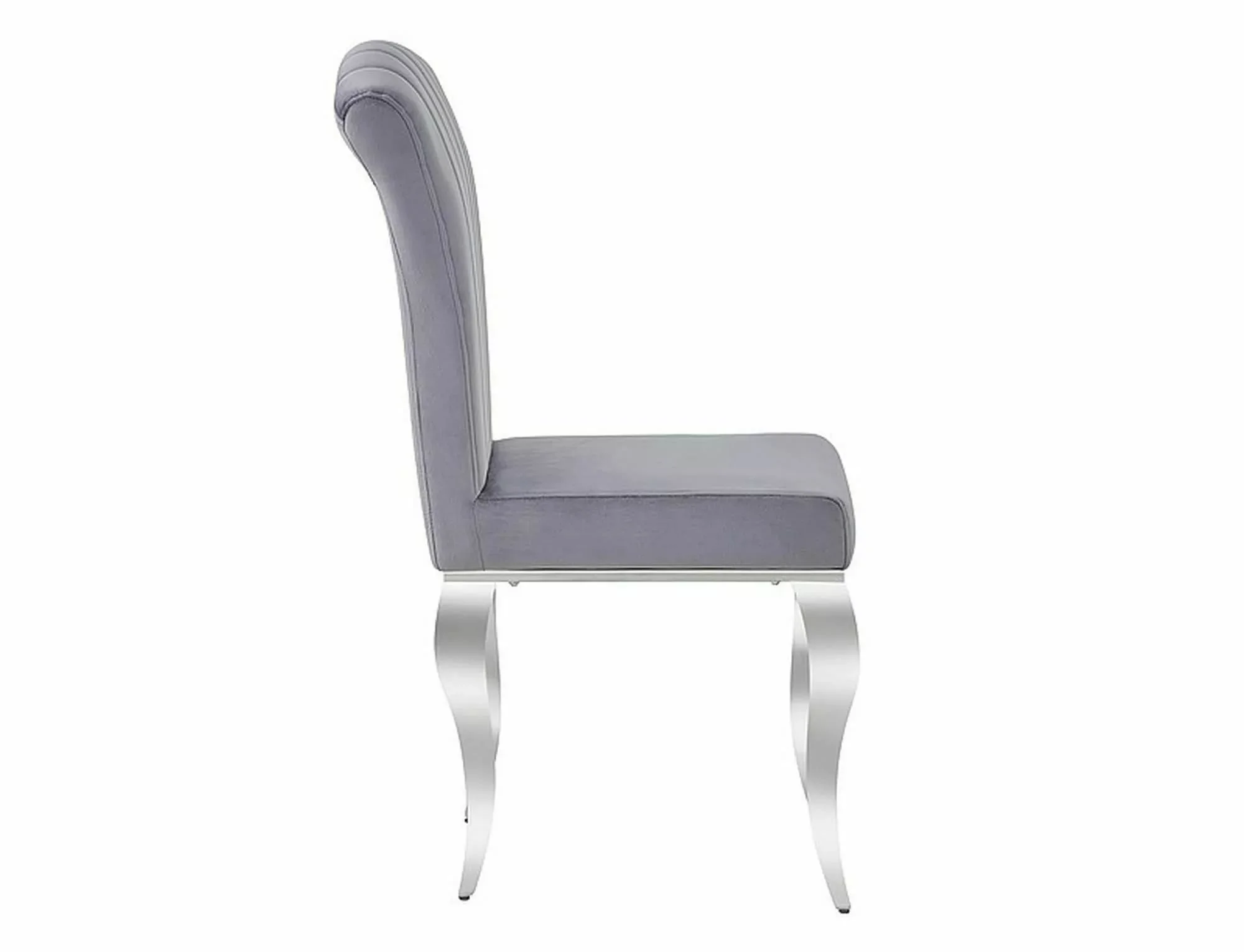 Стул SIGNAL PRINCE Velvet tap. 195 серый/хром
