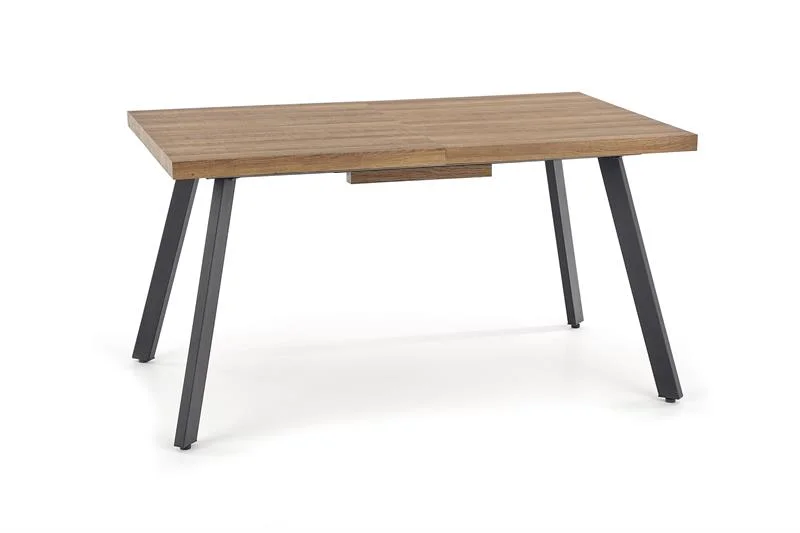 Стол обеденный HALMAR BERLIN орех/черный 140-180/85