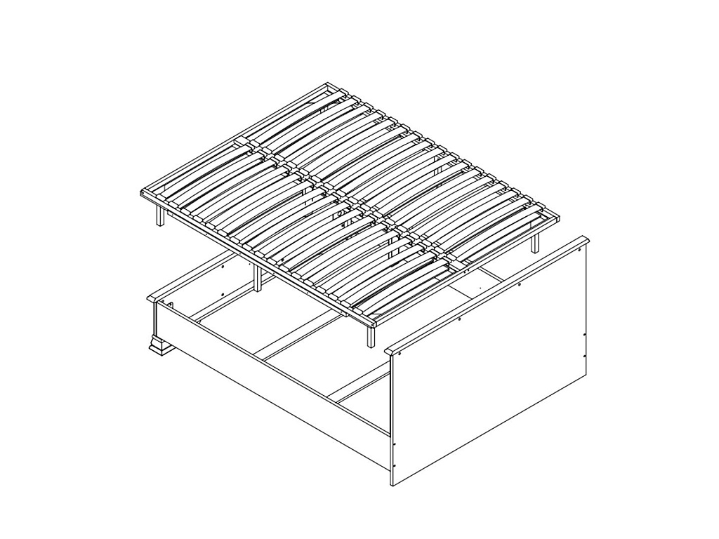 Кровать c металлическим основанием  Dalia LOZ160х200