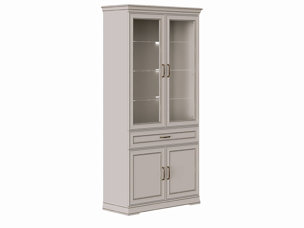 Шкаф с подсветкой  Florencia REG2W2D1S