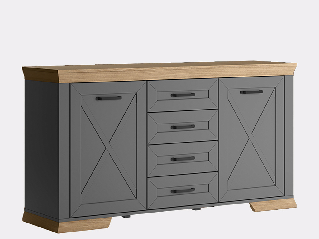 Тумба  Marselle Дымчатый алмаз KOM2D4S